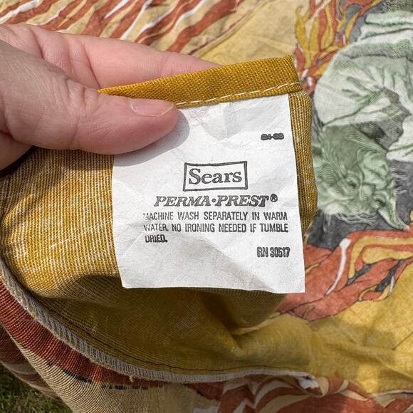 Star Wars Vintage 1980 Yoda Bedspread Coverlet - Sears Perma Prest Twin Blanket - Picture 10 of 11